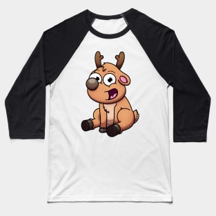 Cute Baby Reindeer Baseball T-Shirt